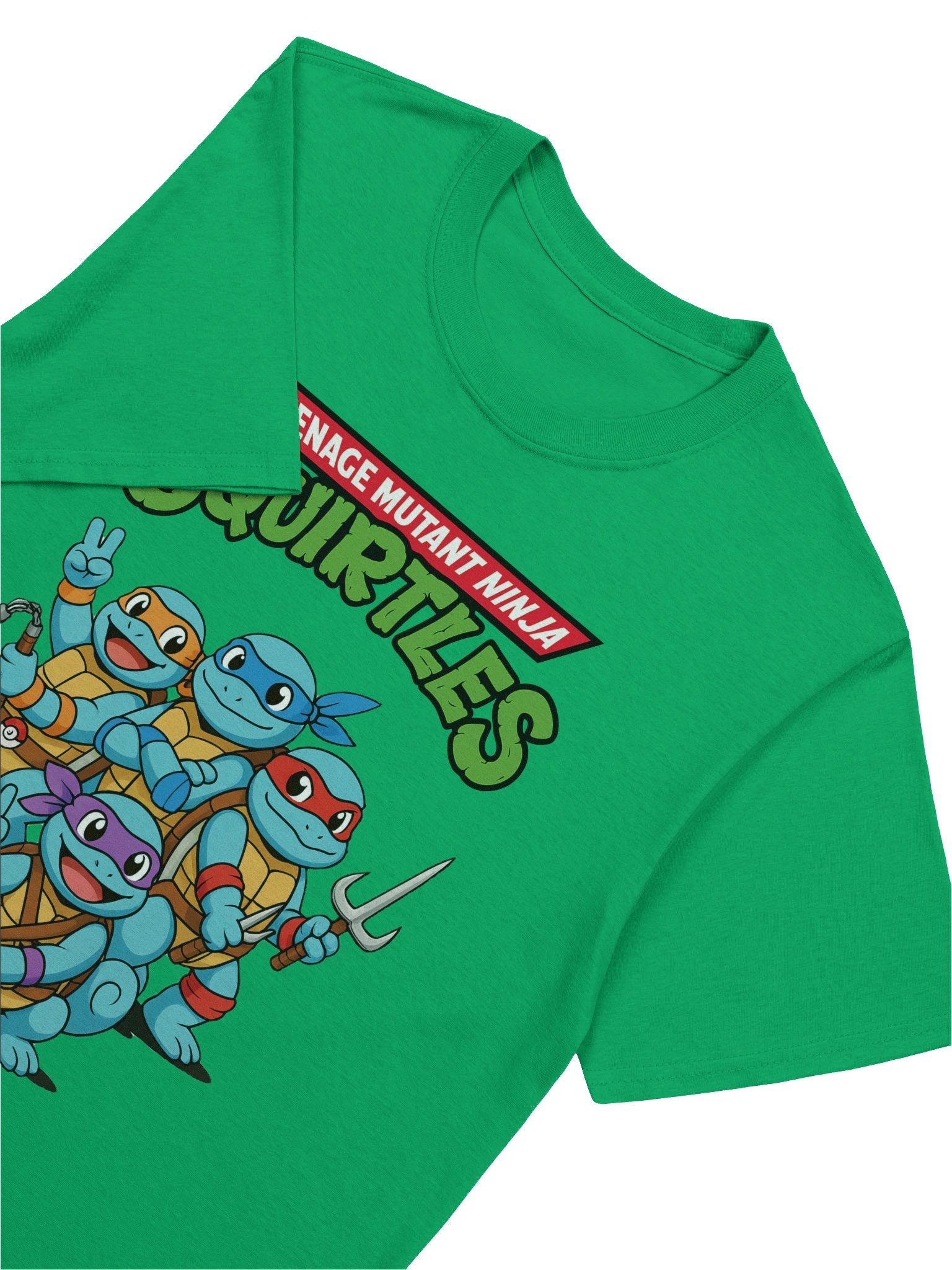 Ninja Squirtles Shirt – TMNT Pokémon Mashup Tee, Retro Cartoon Parody, Squirtle Squad Ninja T-Shirt product image (7)