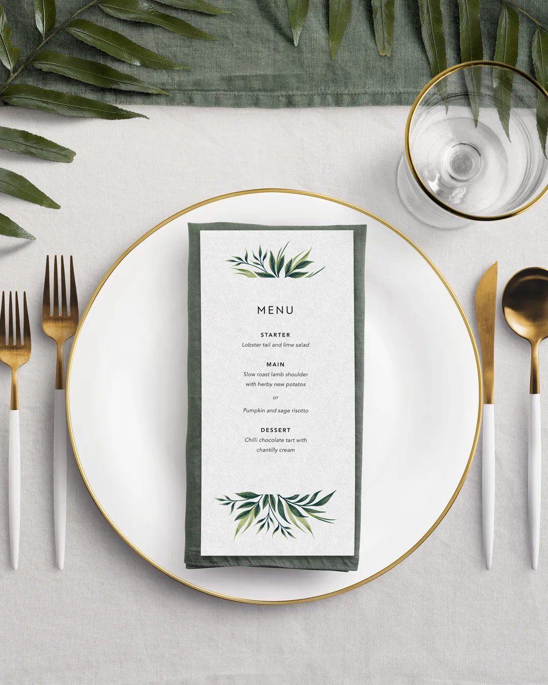 Greenery Wedding Invitation Suite product image (9)