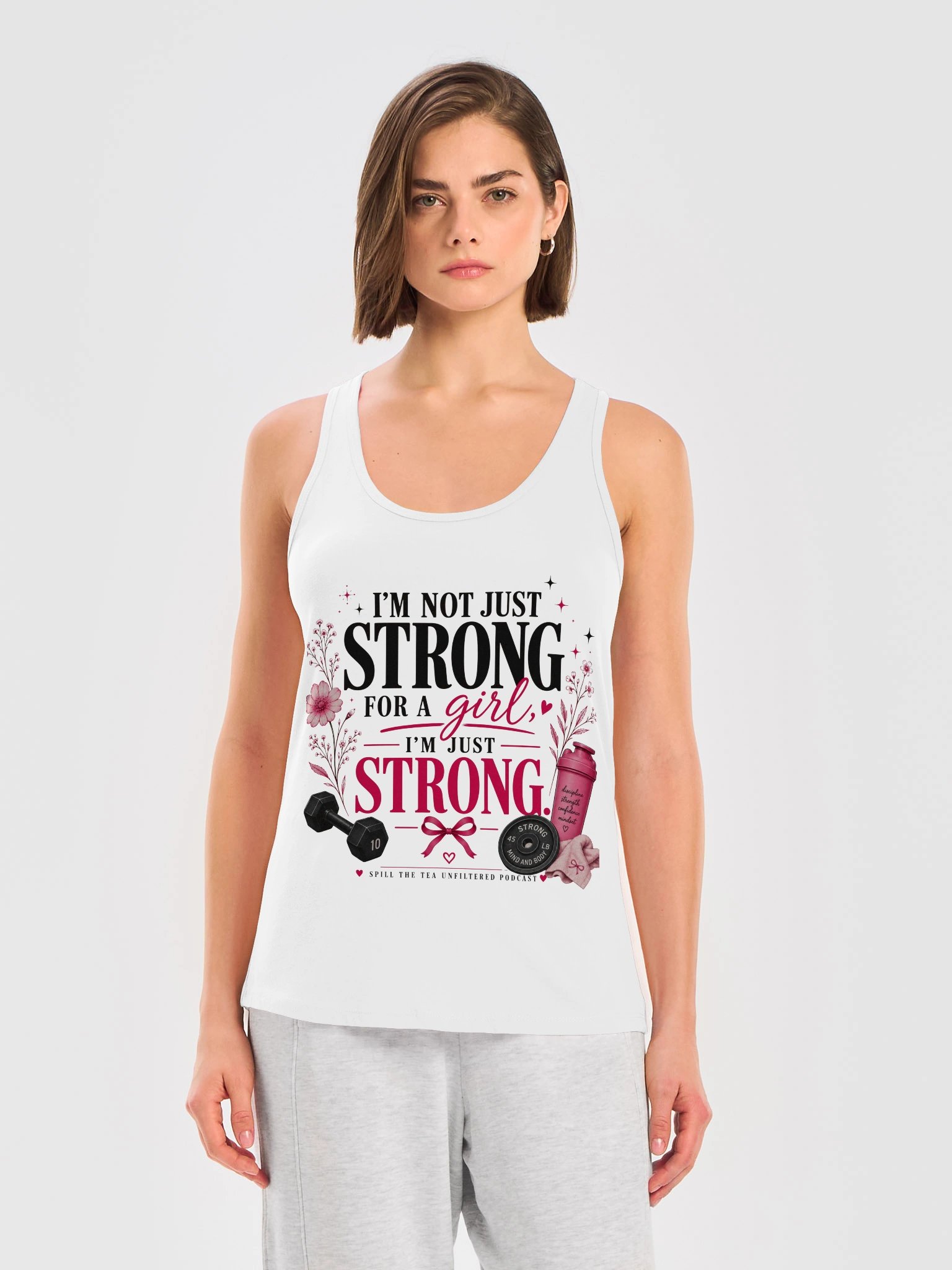 Strong for Me Racerback Tank product image (11)