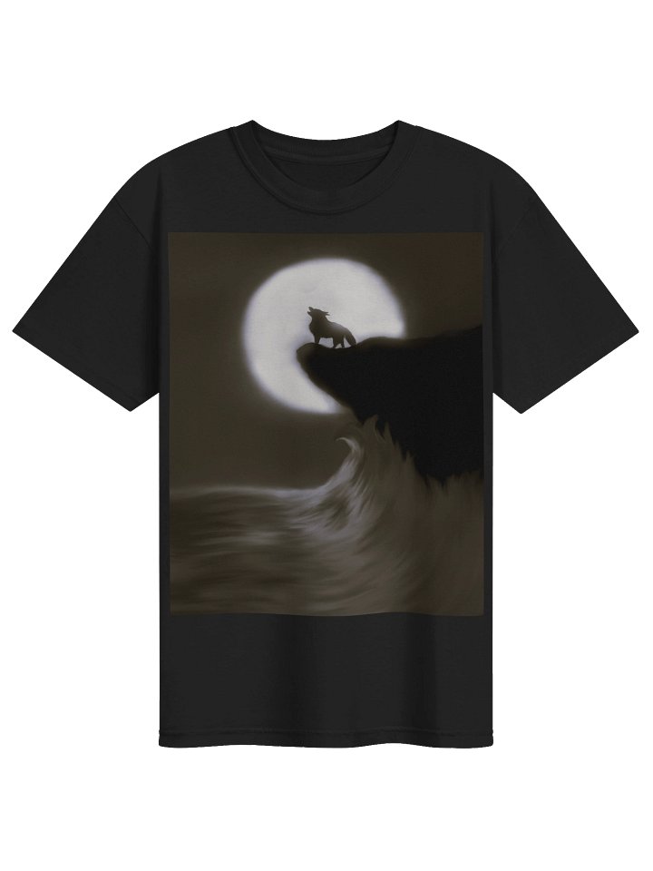 "Wolf on Cliff" T-Shirt. Men's Comfort Colors Garment-Dyed Heavyweight T-Shirt product image (1)