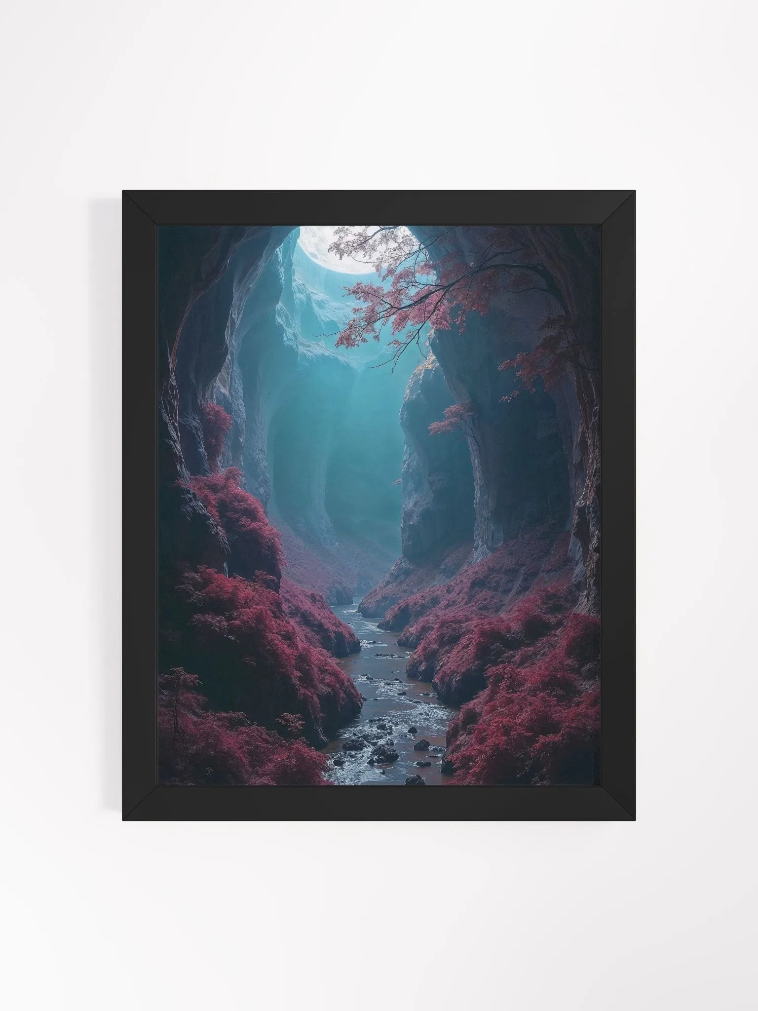 Crimson Valley Framed Print product image (5)