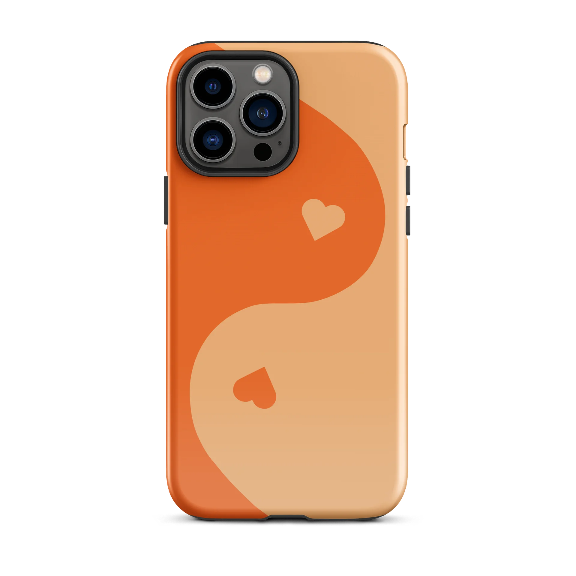 Orange Soda Yin Yang Heart iPhone Case product image (1)