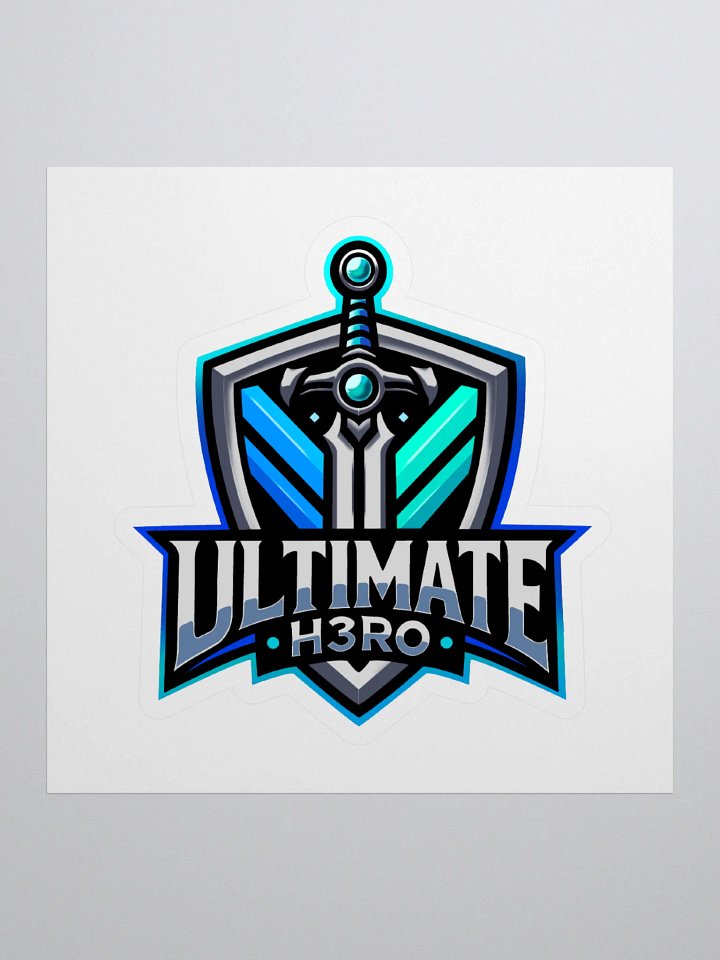 UltimateH3ro Sword ‘n Shield Die-Cut Sticker product image (1)