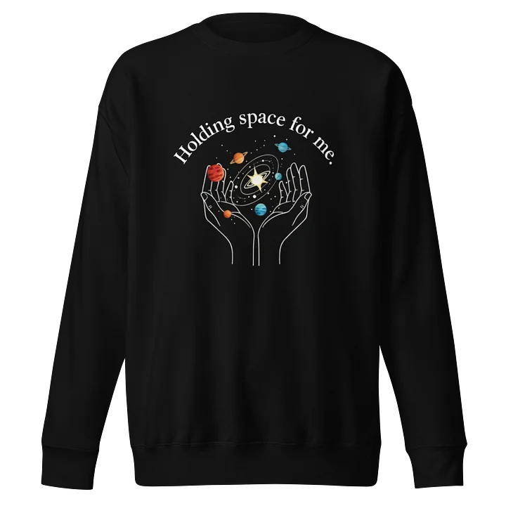 “Holding Space for Me” Long Sleeve Black Shirt product image (1)