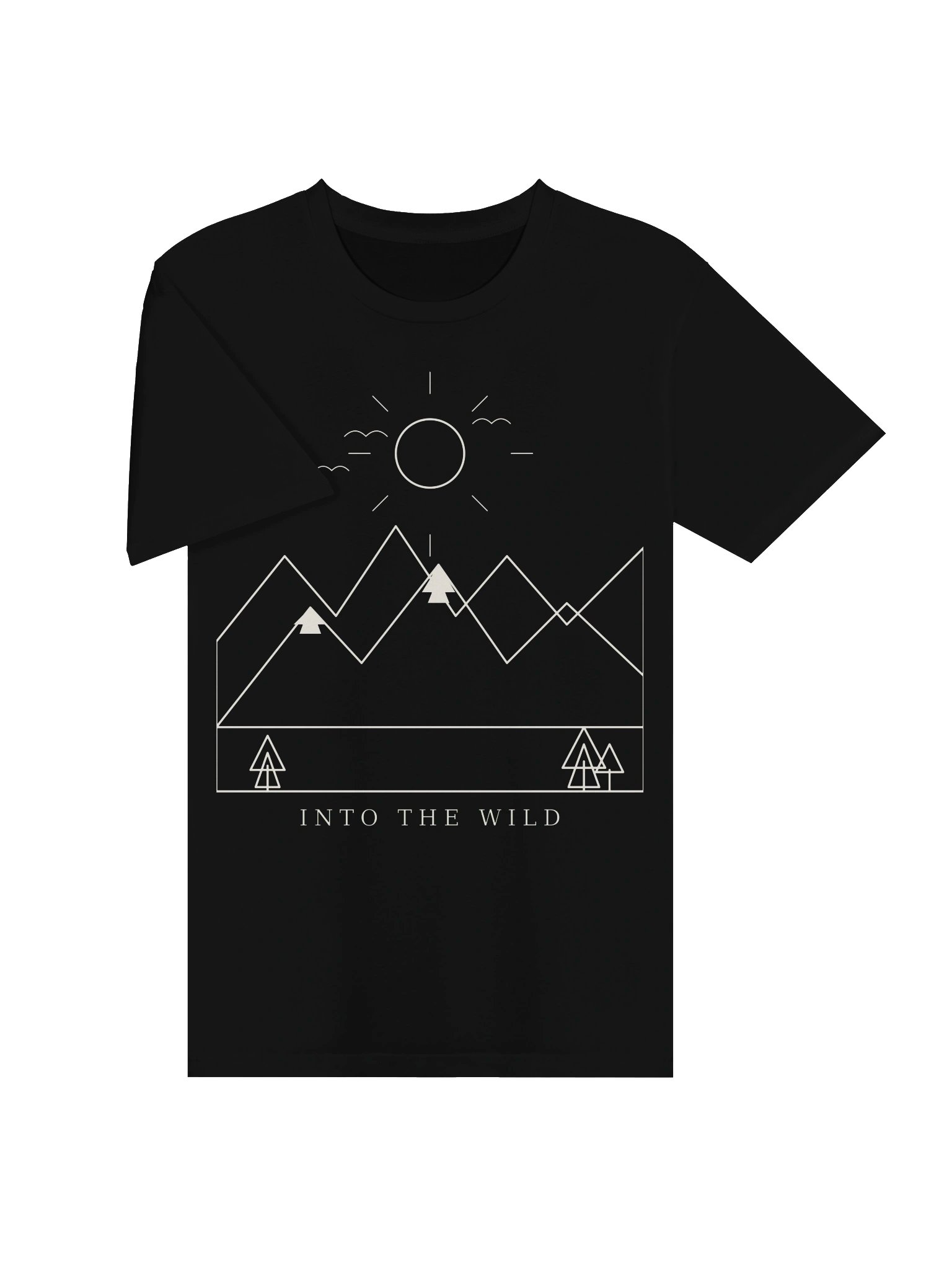 Into The Wild - Minimalist Mountain T-Shirt product image (3)