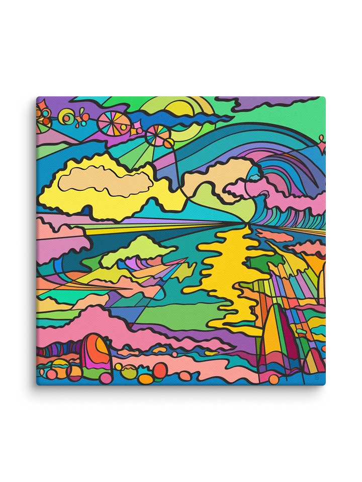 Vibrant Canvas: A Blank Slate for Your Artistic Vision - Night Ocean product image (48)