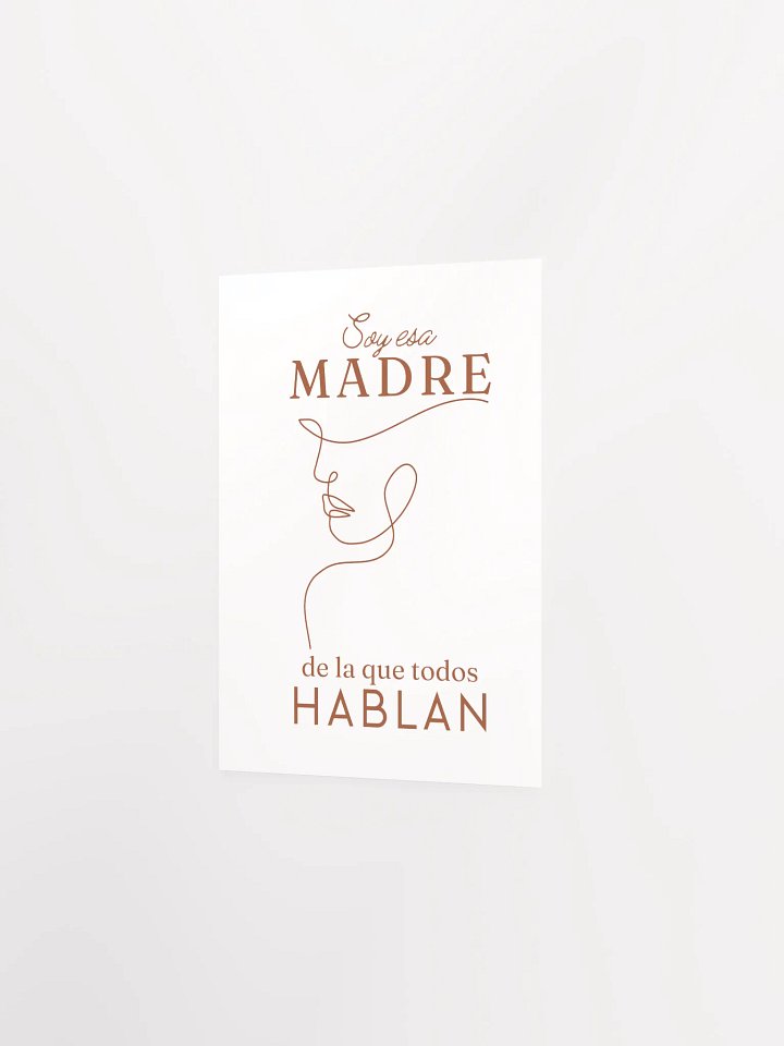 Boho Mother’s Day Design Soy esa madre paper poster product image (2)