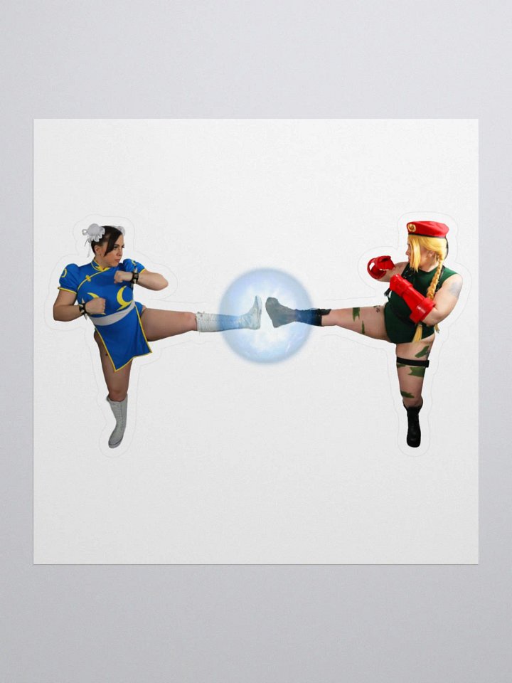 Chun Li x Cammy KissCut Sticker product image (3)