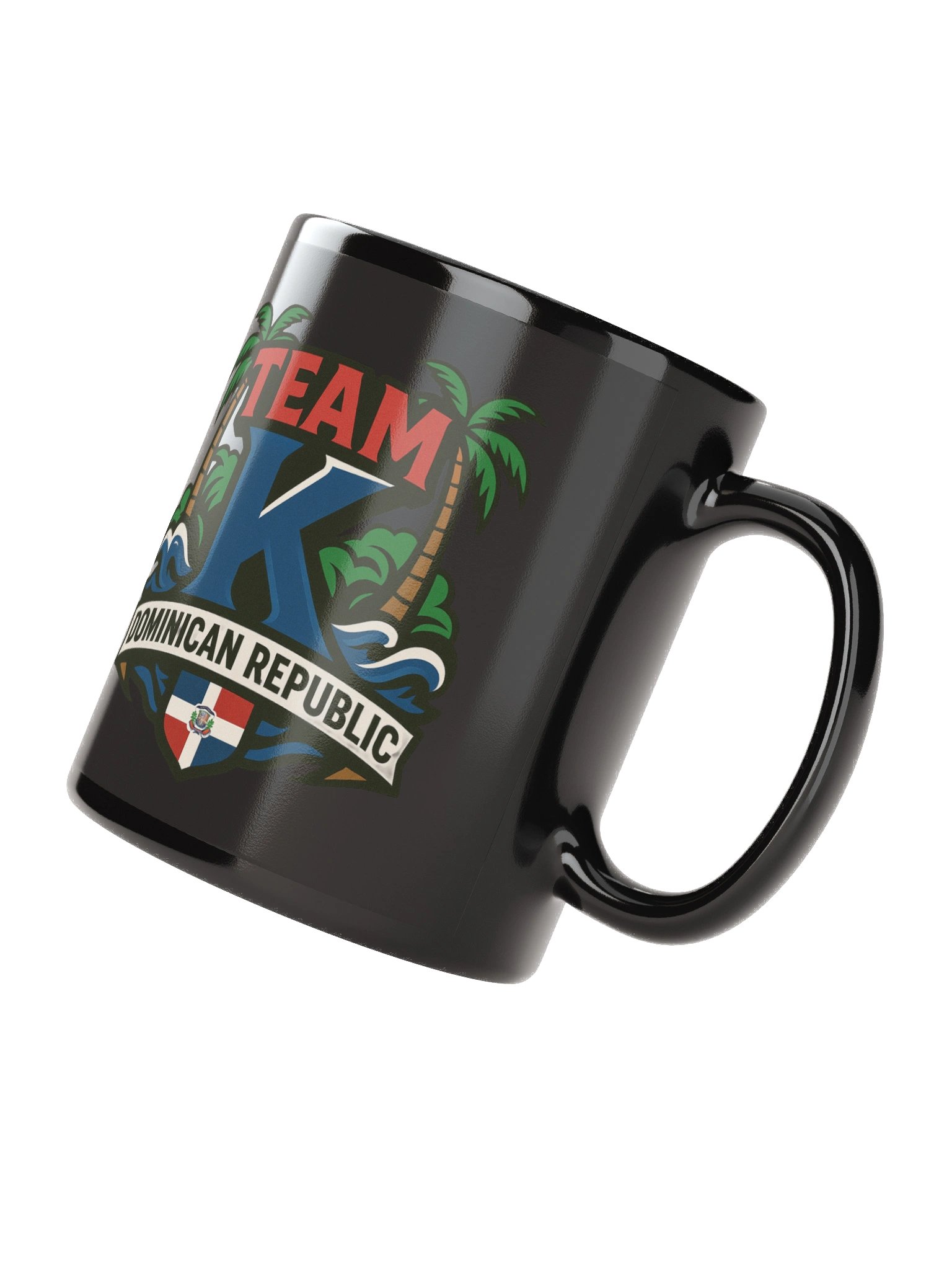 TEAM K Dominican Republic Black Mug product image (3)