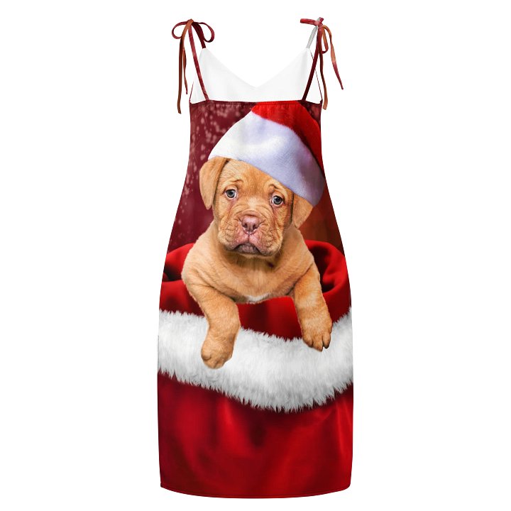 'It's Christmas' Santa Paws All-Over Slip Dress product image (2)