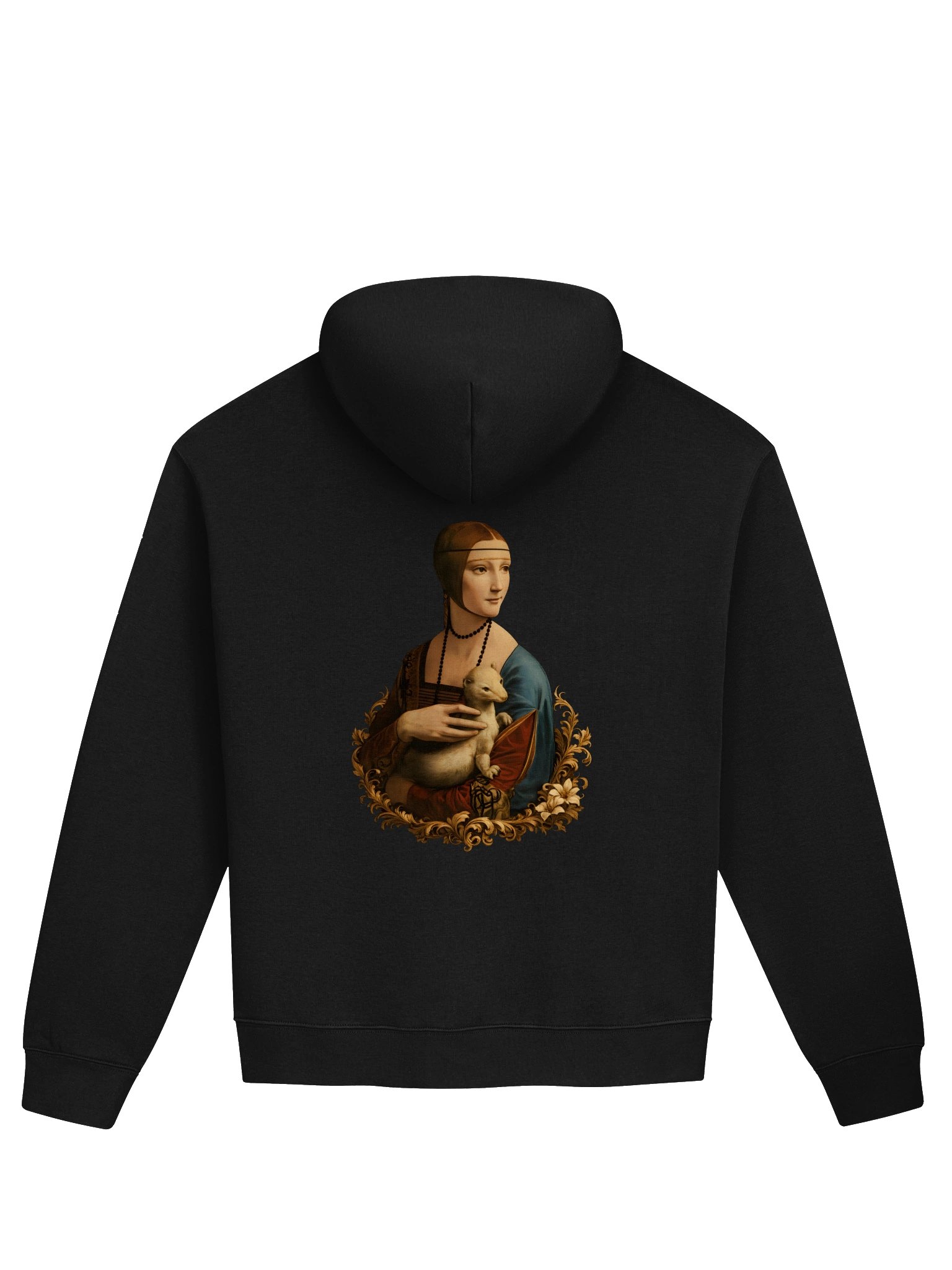Renaissance Lady Print – Vintage Art Graphic Hooded Sweatshirt product image (1)