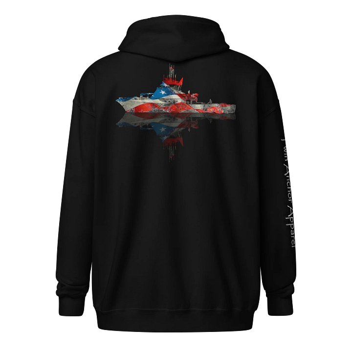 AF - Tug Garth Foss & Reflection – Maritime Heritage | Twin Anchor Apparel Fog Harbor Line product image (1)