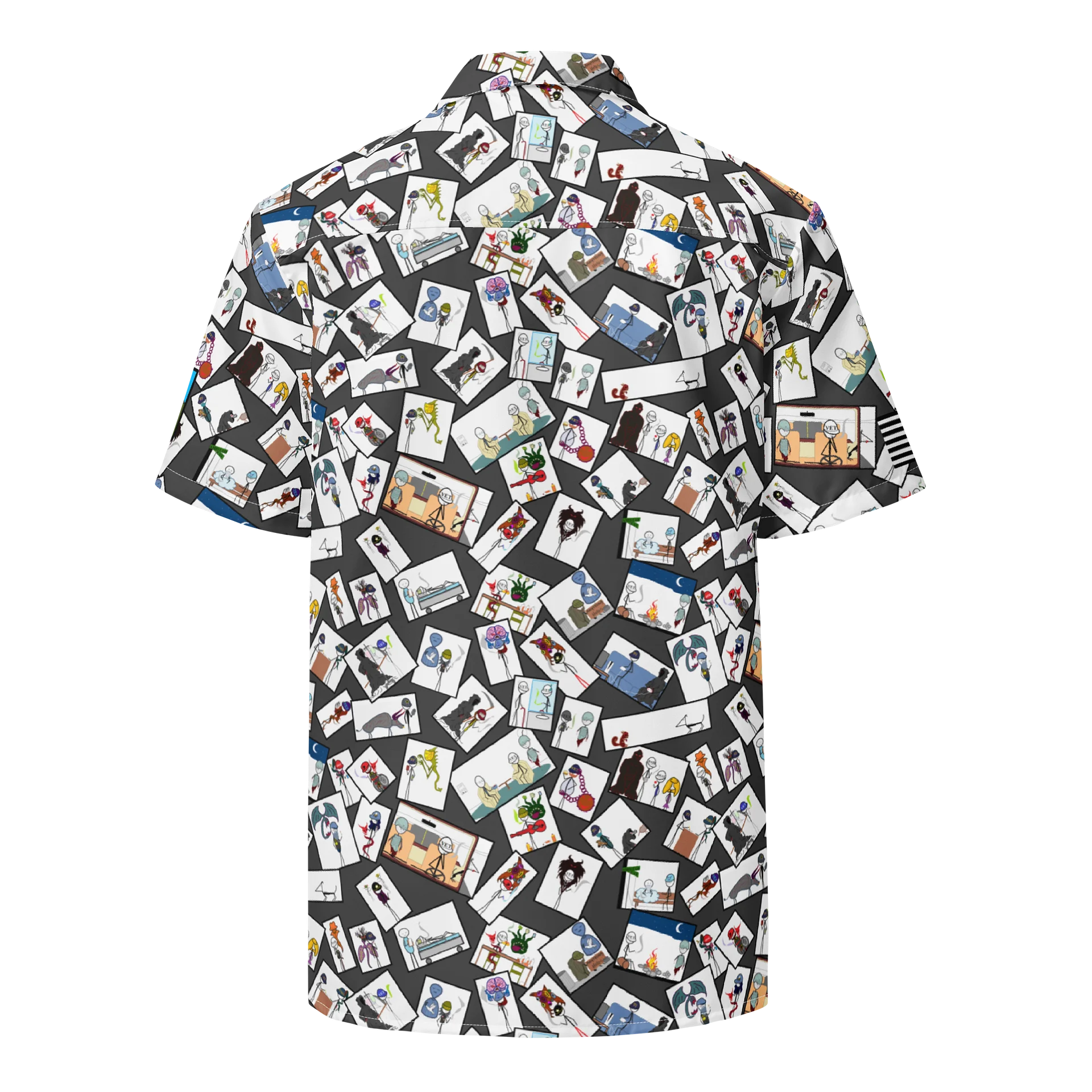 Sticks & Demons Hawaiian Shirt Grey product image (2)