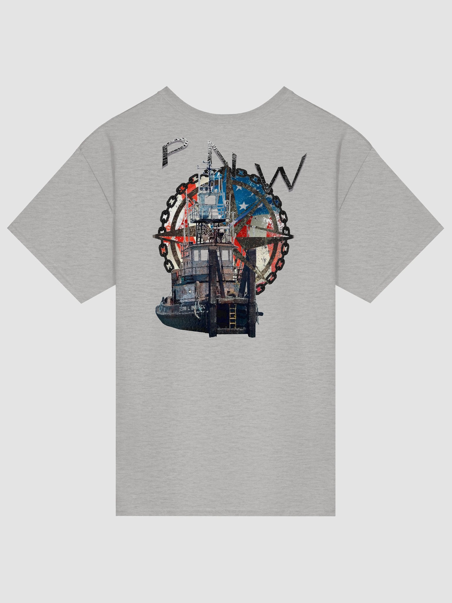 PNW - AF - Compass Rose & Terri L. Brusco – Maritime Workwear | Twin Anchor Apparel Short Sleeve Tee Linehand Line product image (73)