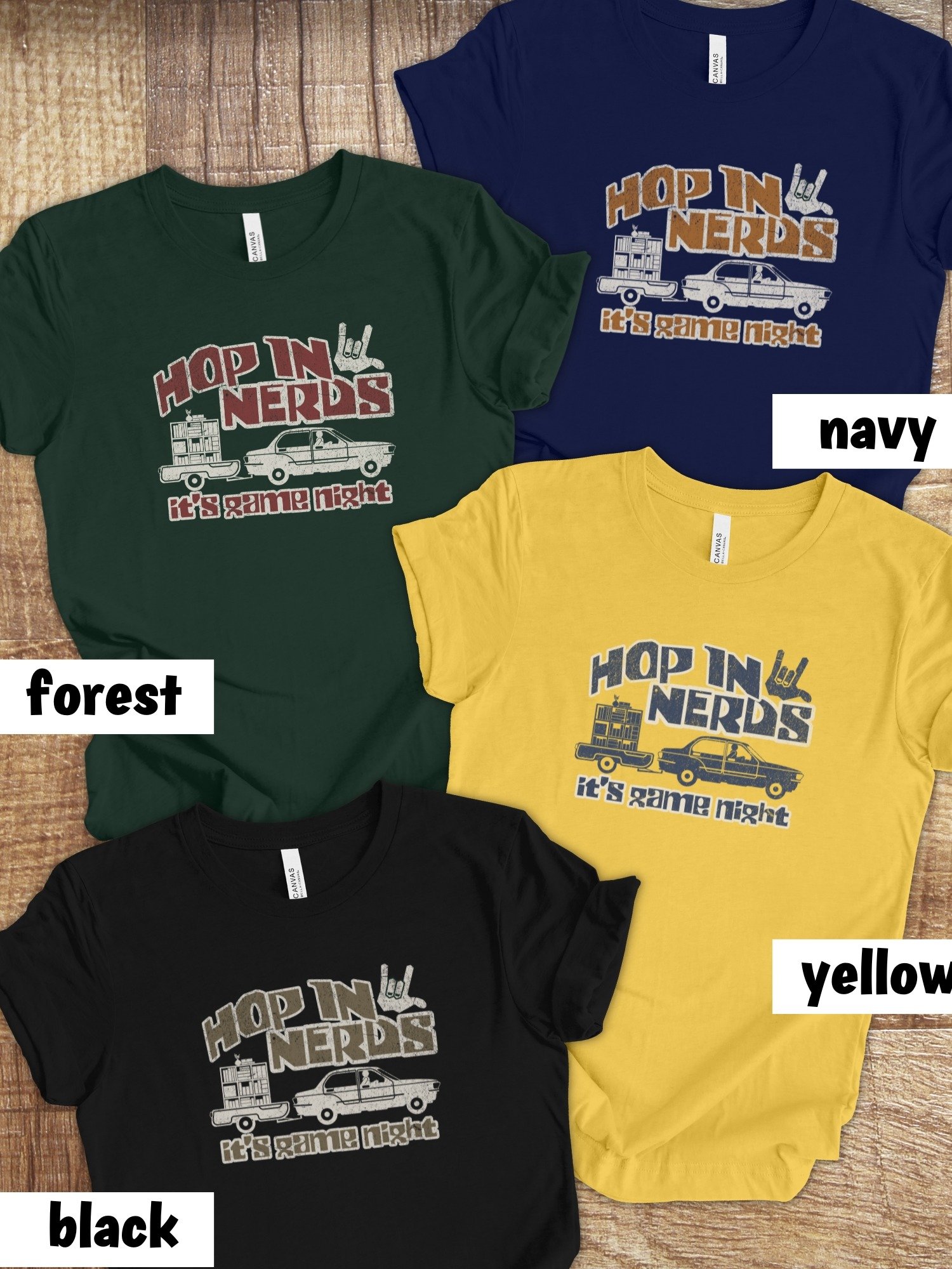 Nerdy Retro Shirt for Board Gamers, Board Game Night T-shirt in Blue product image (4)