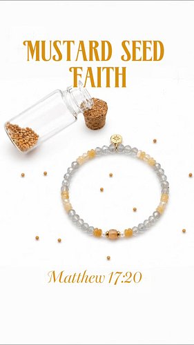 Inspired by Matthew 17:20, this bracelet lets you carry the reminder of Jesus’ words with you wherever you go—that even faith...