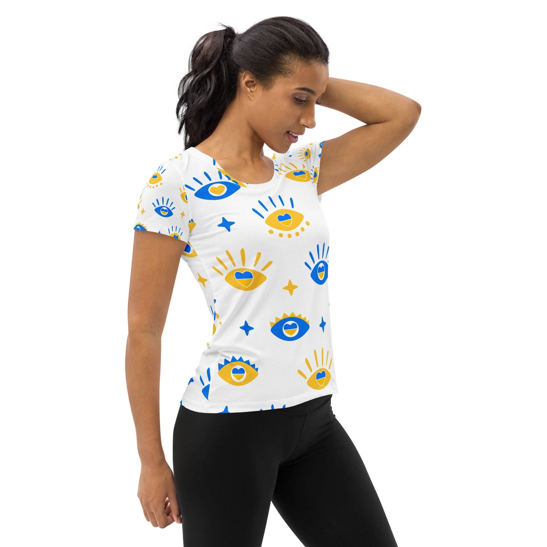 Heartfelt Gaze All-Over Athletic T-Shirt product image (4)