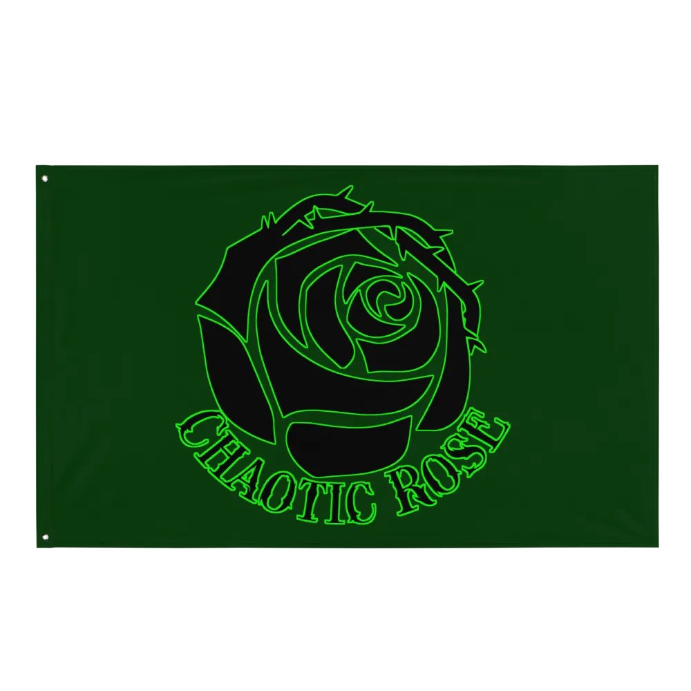 Chaotic Rose Flag product image (1)