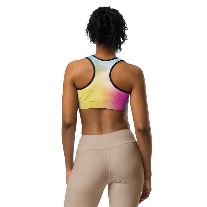 Blur cloud rainbow Design Sports Bra - V3 product image (1)