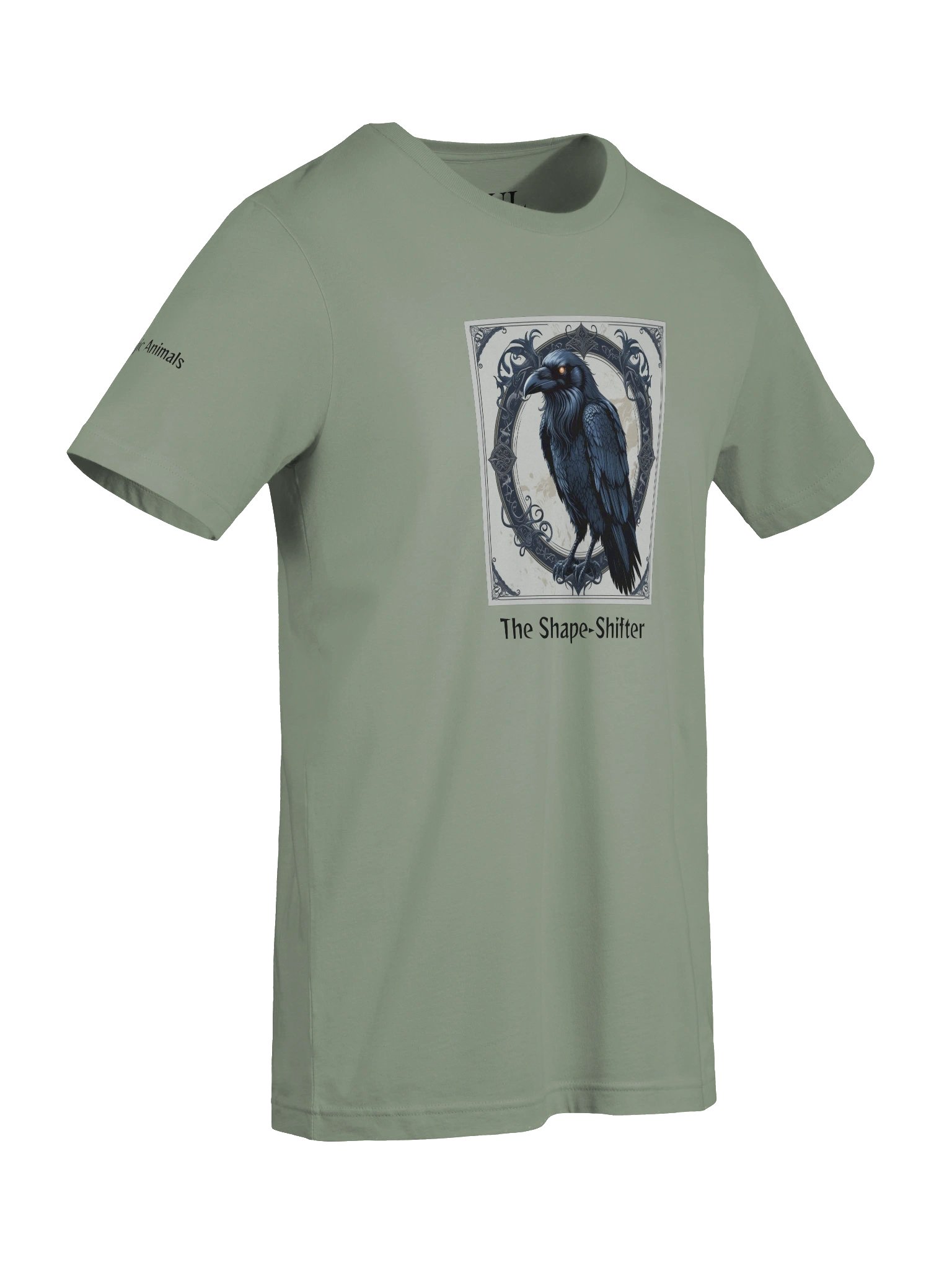 CROW – The Shape-Shifter - Magic Animals T-Shirt - (front graphic) product image (8)