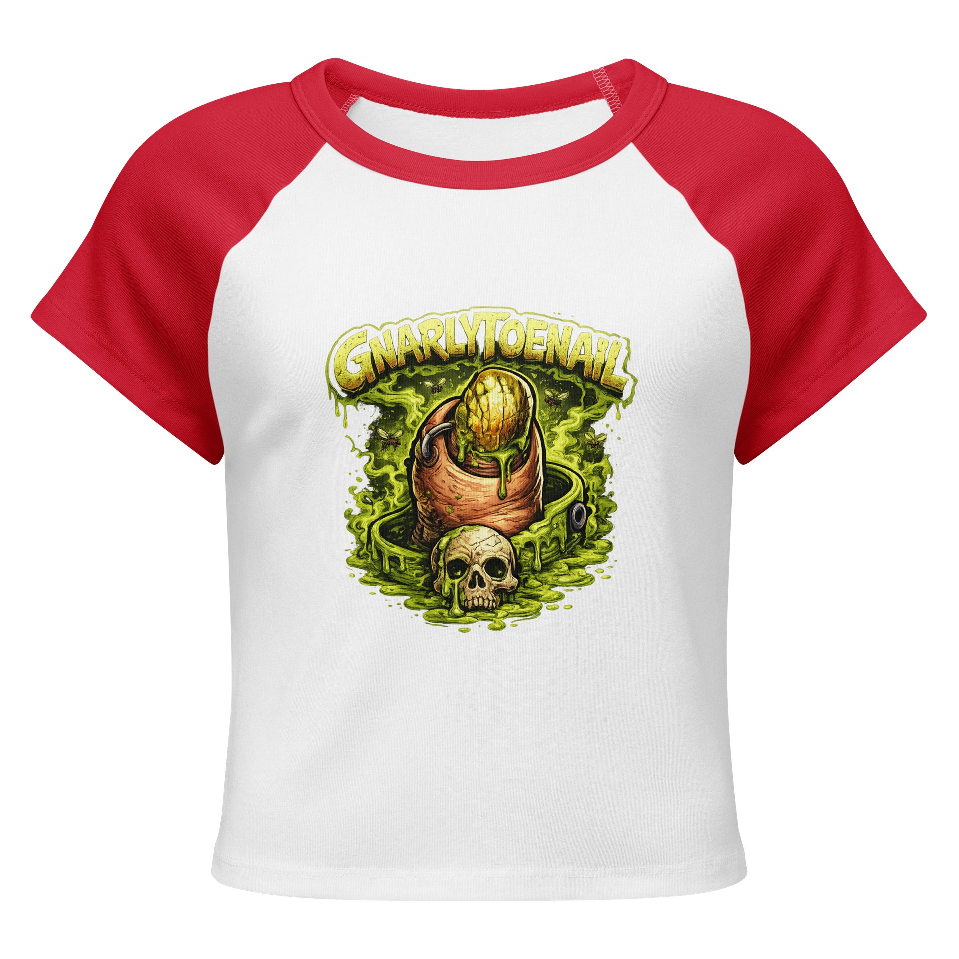 GnarlyToenail's Women's Grungy Decay Raglan Tee product image (1)