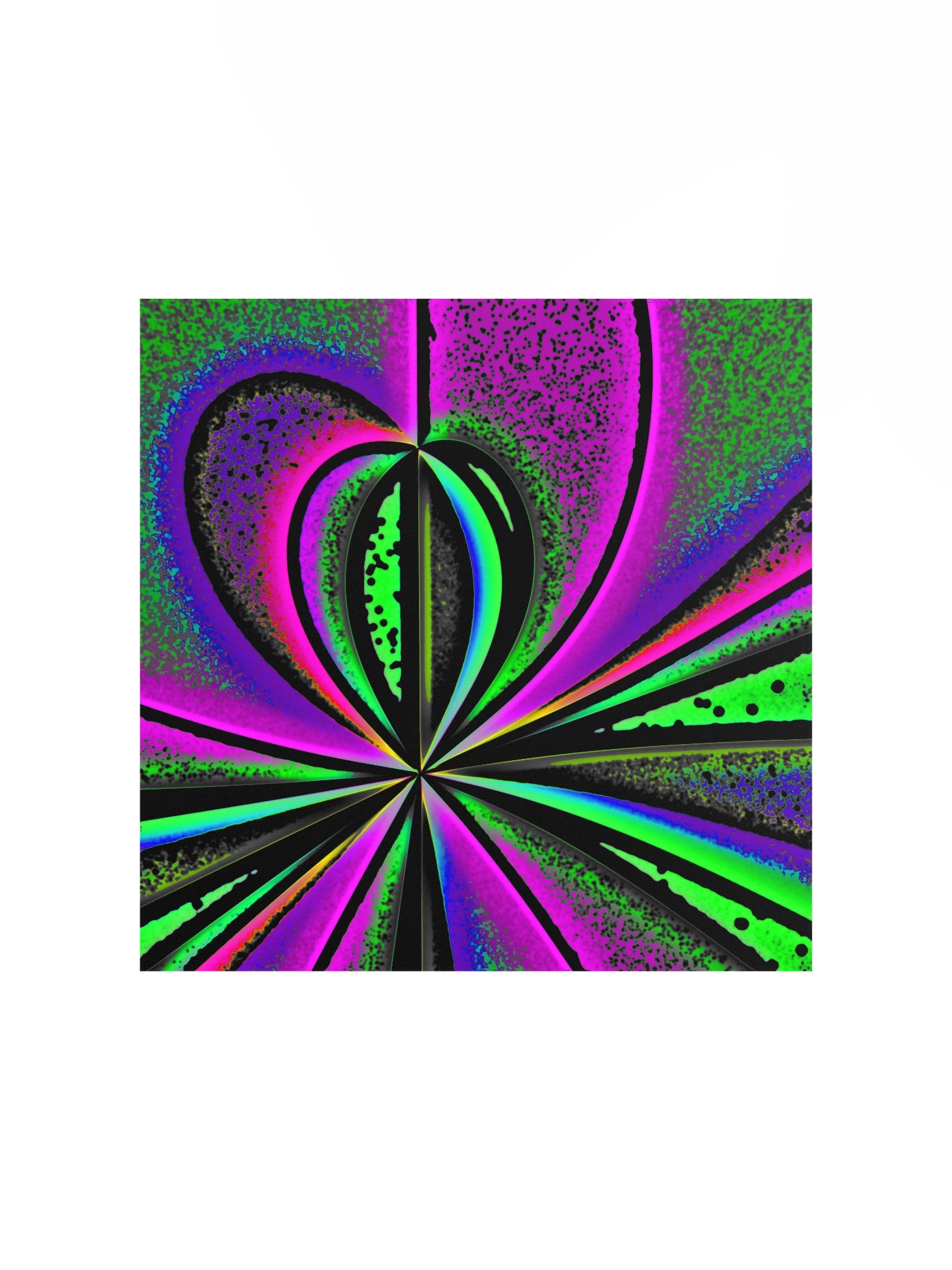 Neon Balloons Odd Abstract Art Poster, Psychedelic Colorful Weird Design product image (1)