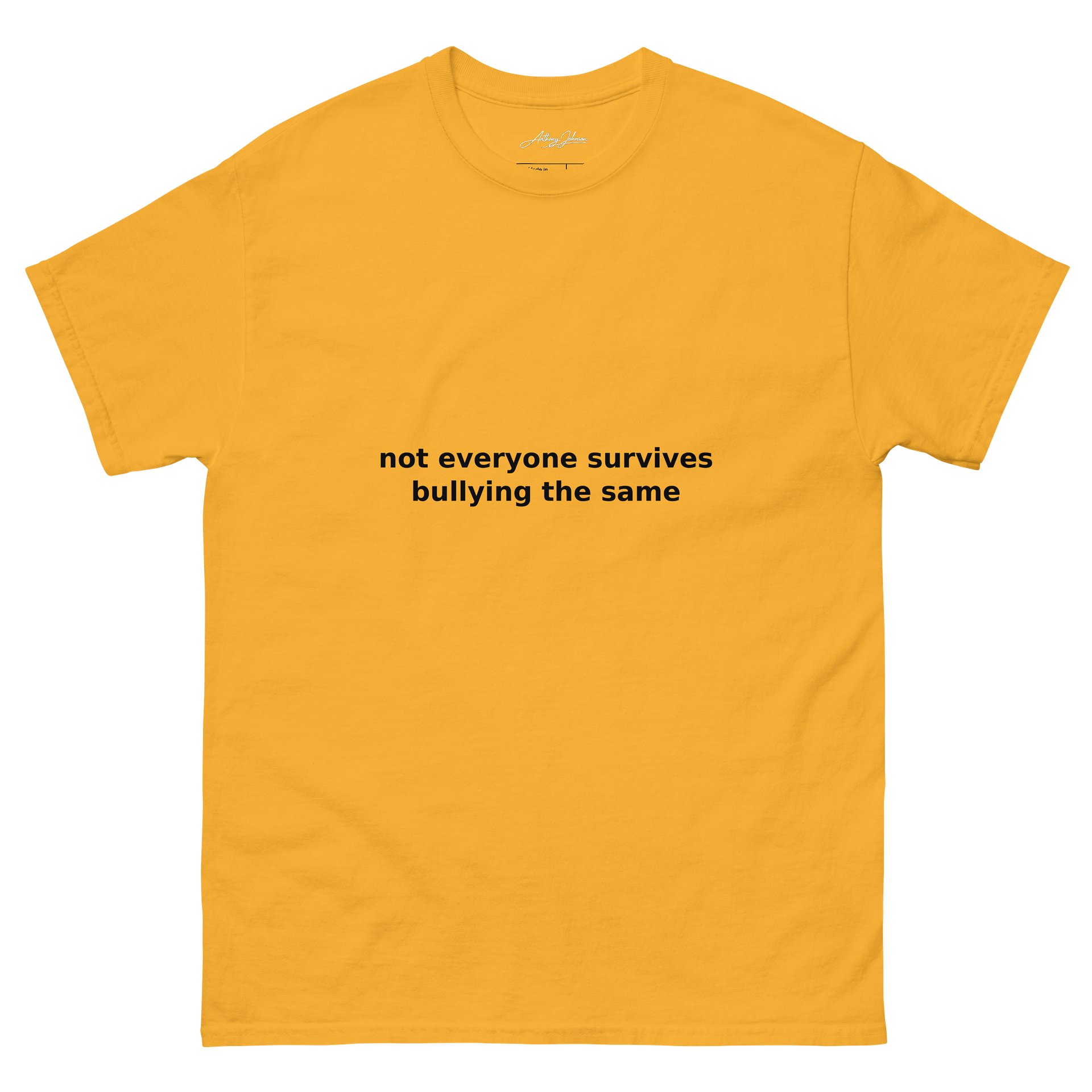 GBMT Not Everyone Survives Bullying The Same Premium Tee product image (2)