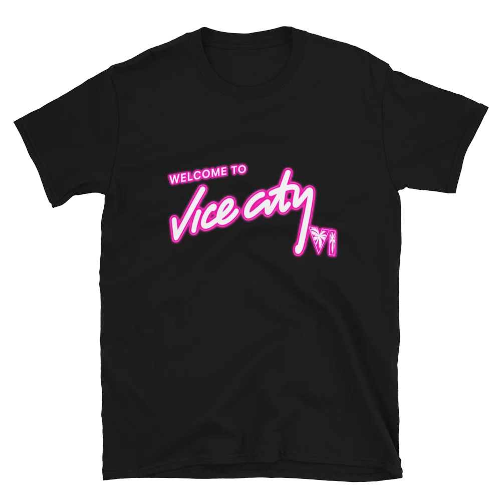 GTA VI Welcome To Vice City T Shirt | GTA 6 Court Culture Miami Heat Tee product image (2)