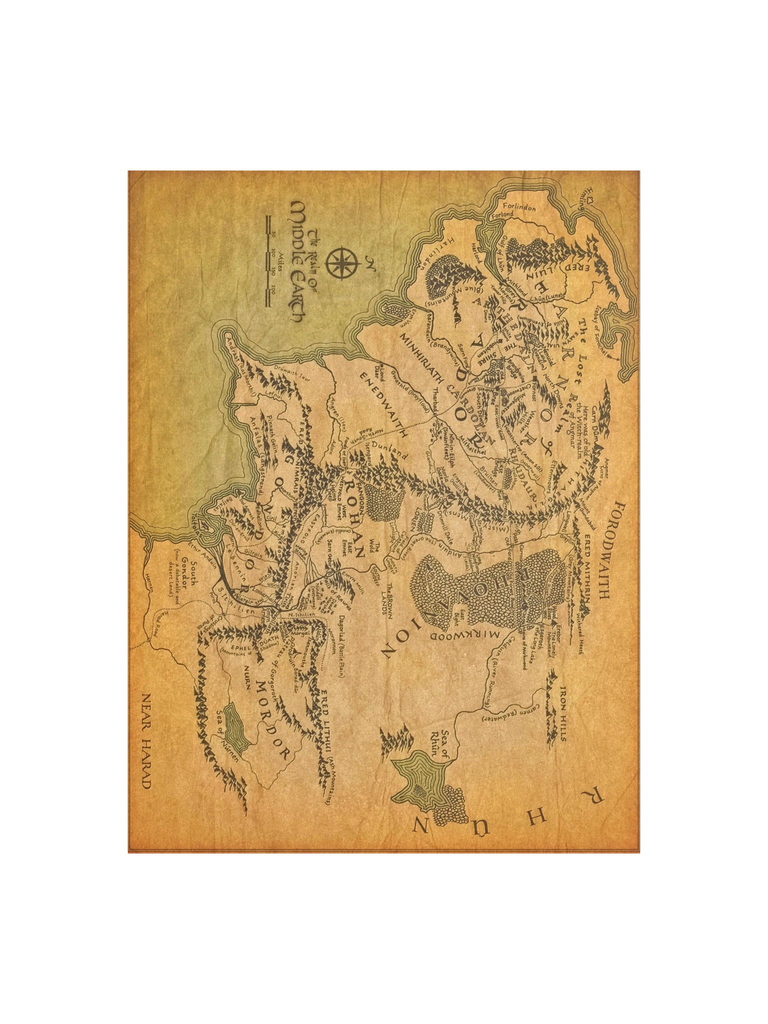 Middle-earth Cartography – Fine Art Print product image (1)