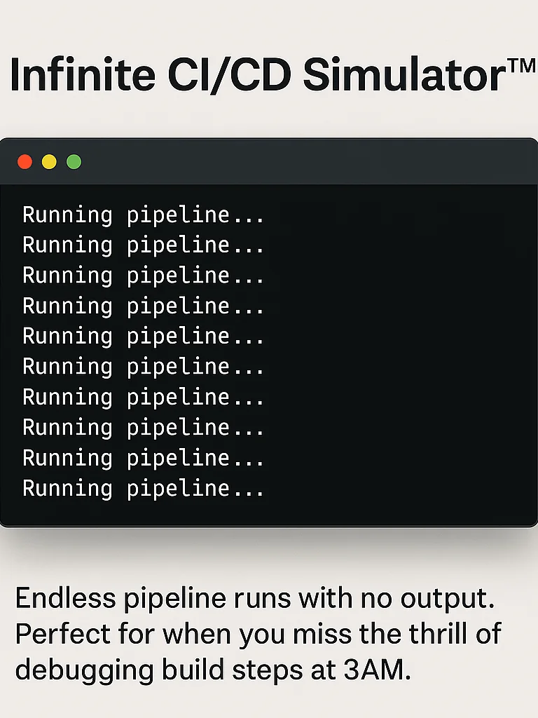 Infinite CI/CD Simulator™ product image (1)