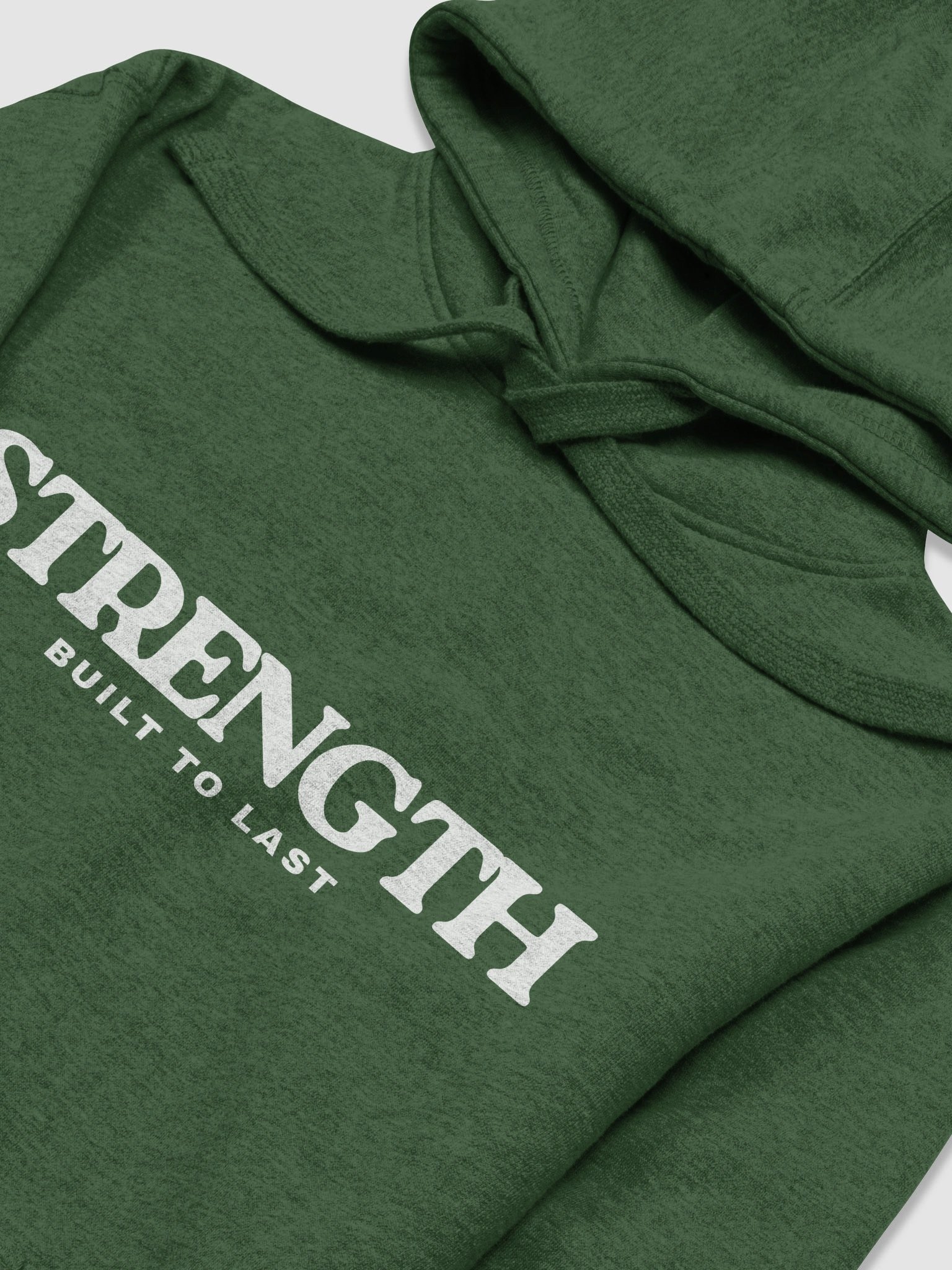 Strength Hoodie | Built to Last Motivational Streetwear product image (4)
