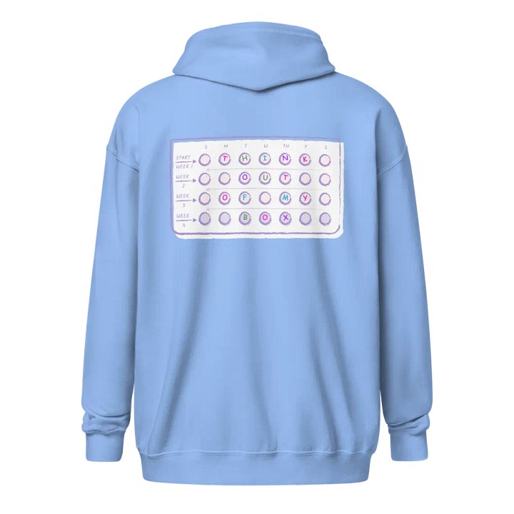 THINK OUT OF MY BOX Zipper Hoodie product image (2)