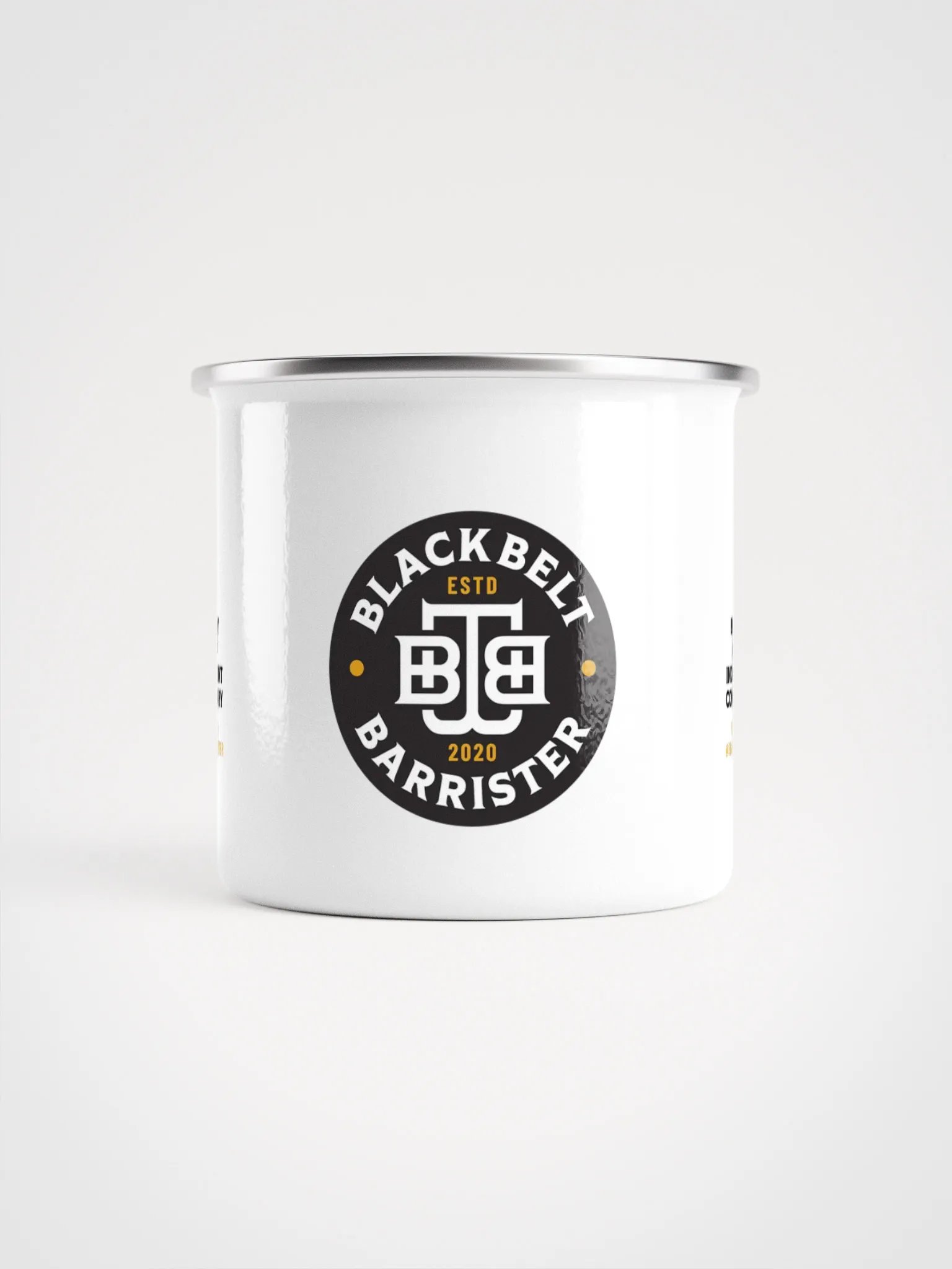 BBB White Enamel 12oz Mug product image (2)