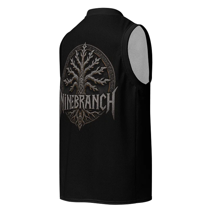 Minimalist Black All-Over Print Basketball Jersey product image (2)