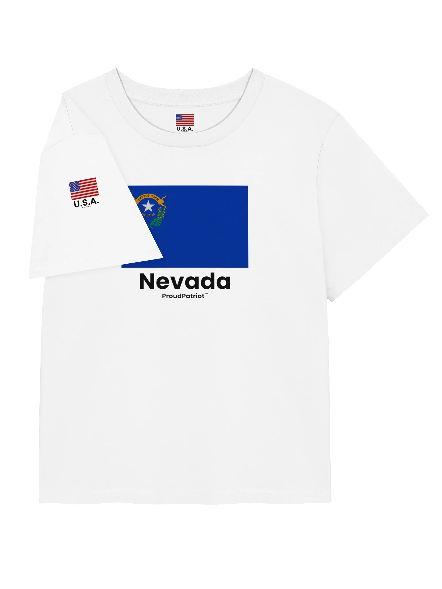 Nevada Women's Ribbed Neck T-Shirt product image (7)