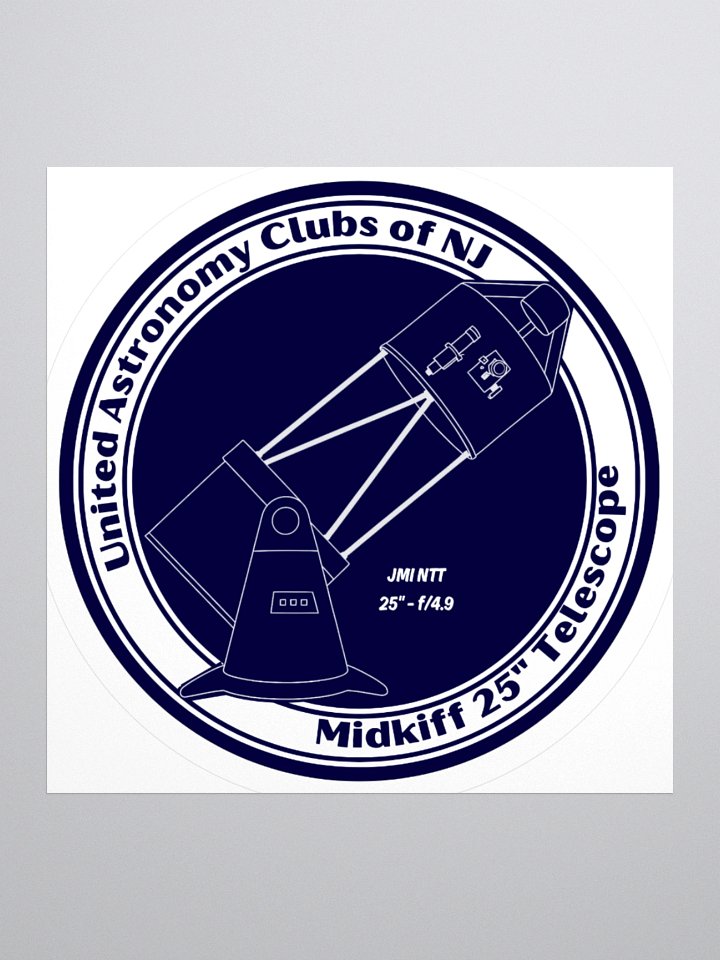 UACNJ Midkiff Telescope Sticker product image (1)