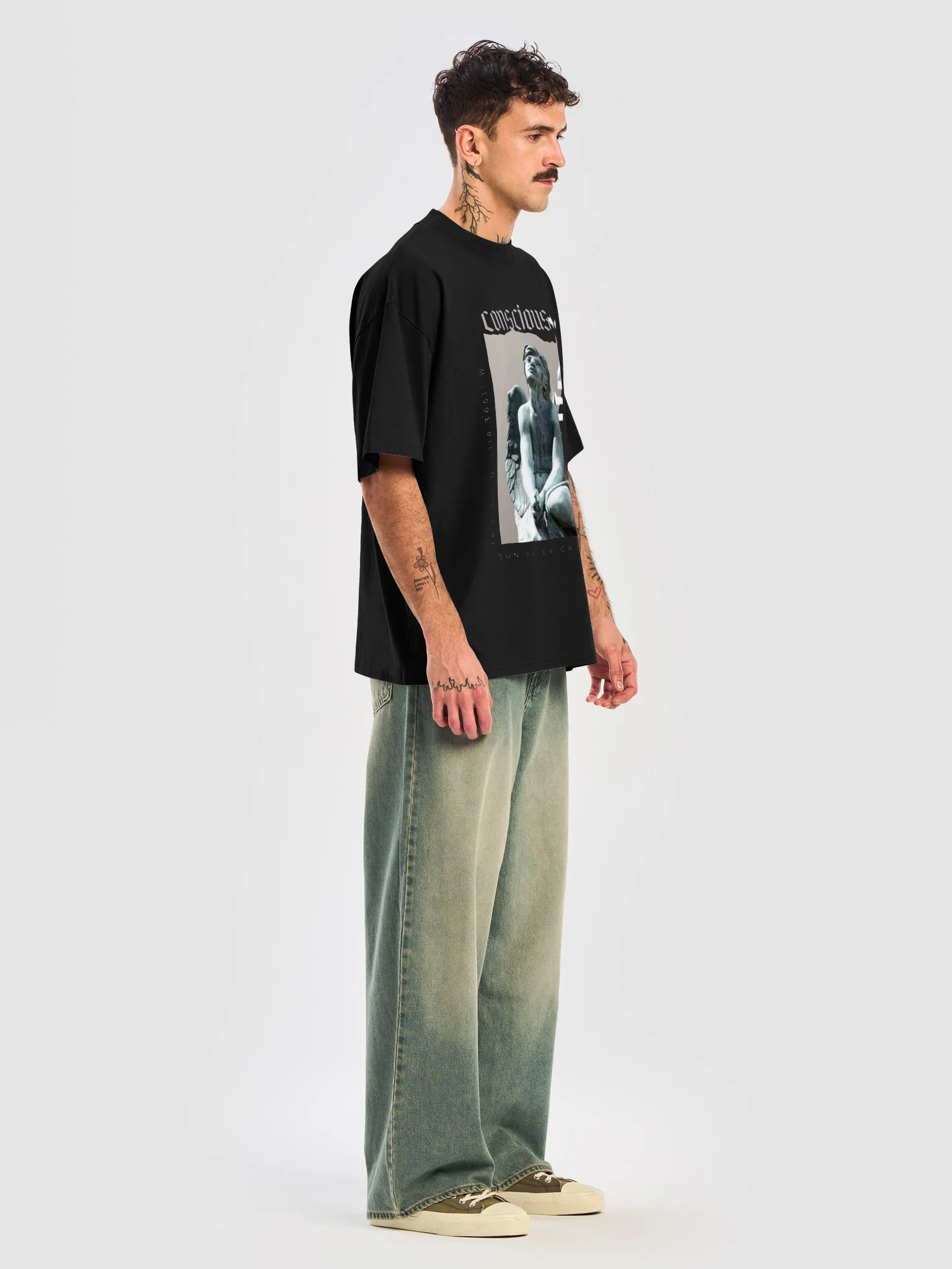 Conscious Contact Faith Angel Oversized Tee product image (3)