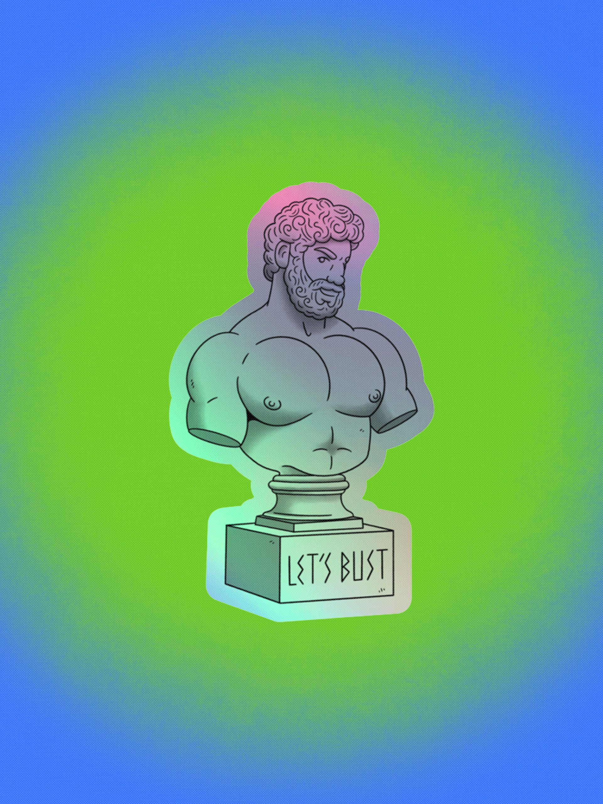 LET'S BUST Holographic Sticker product image (1)
