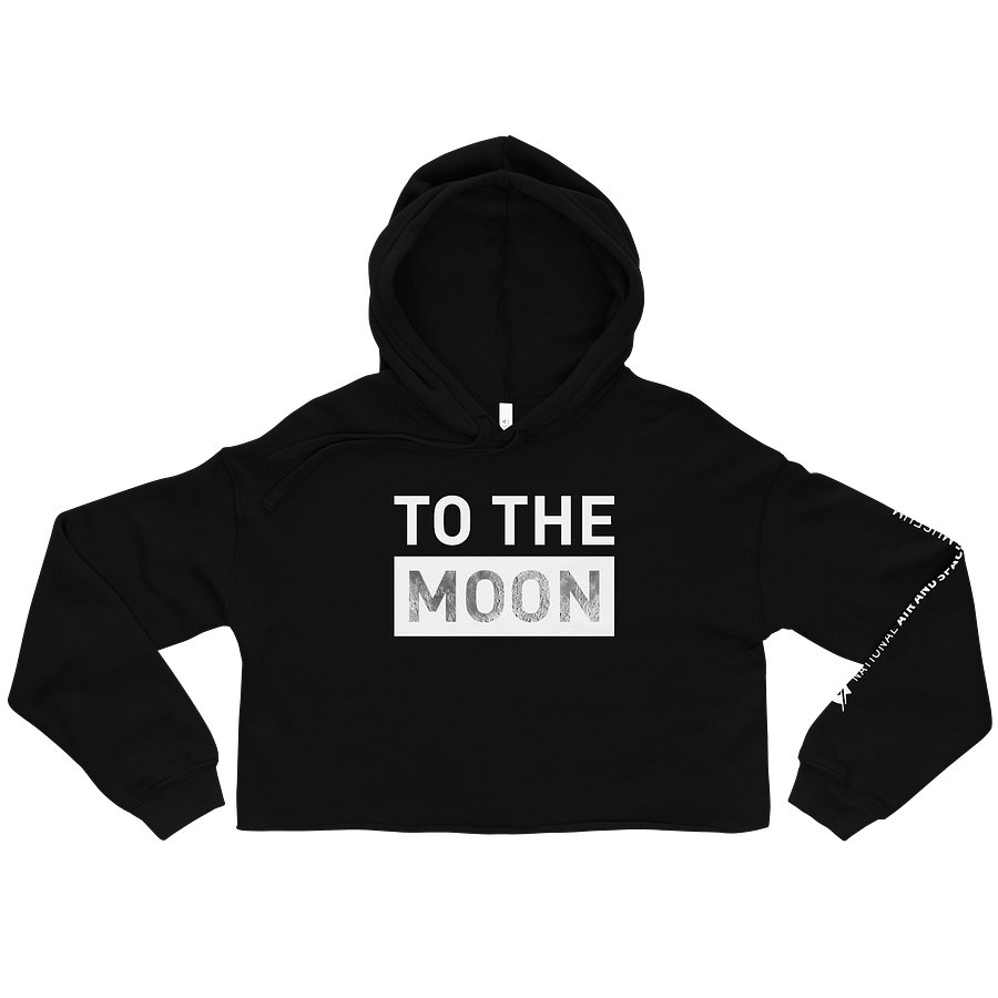 To the Moon Cropped Hoodie Image 3
