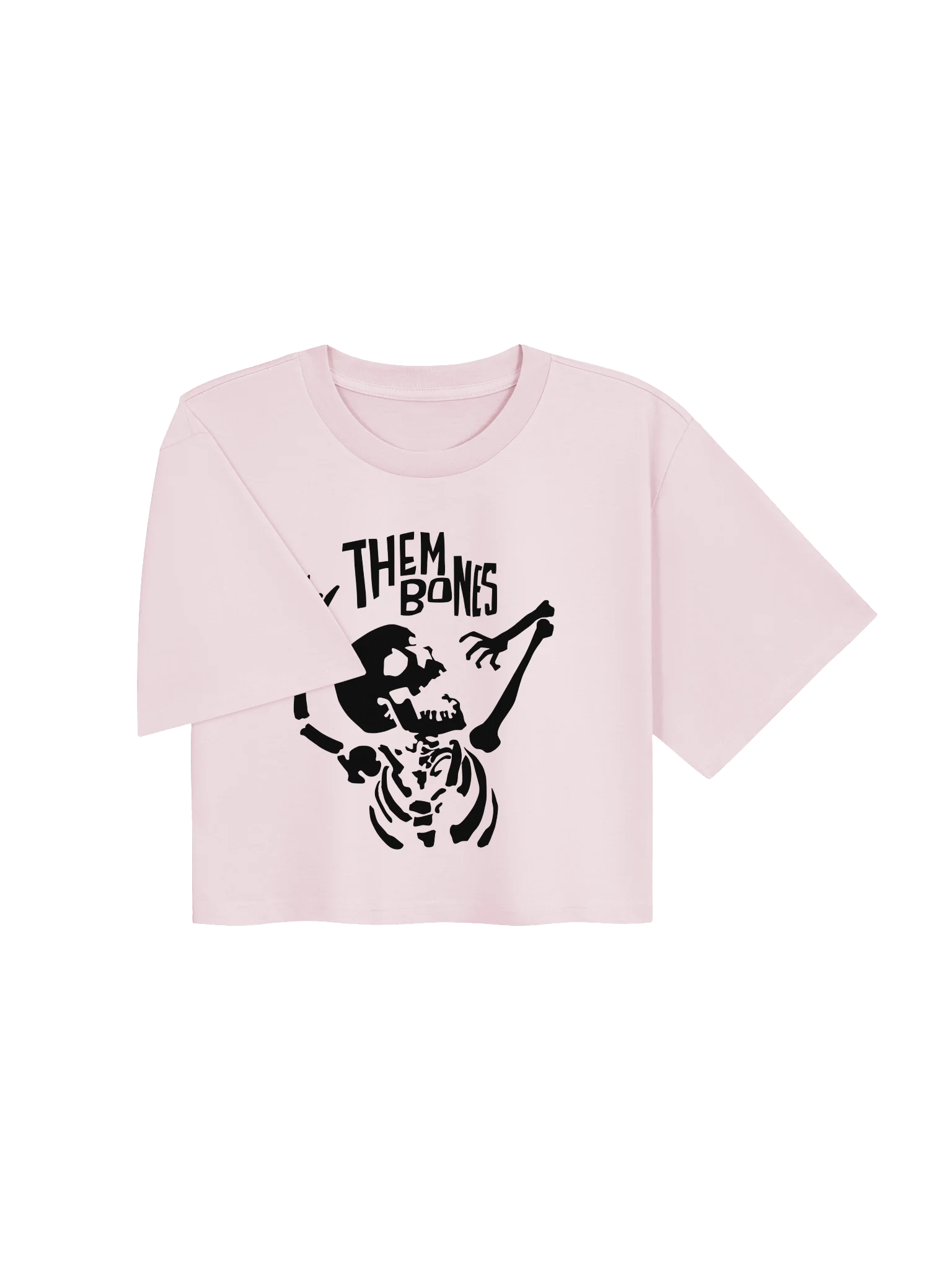 “Them Bones” Band Logo Crop Top, Light product image (3)