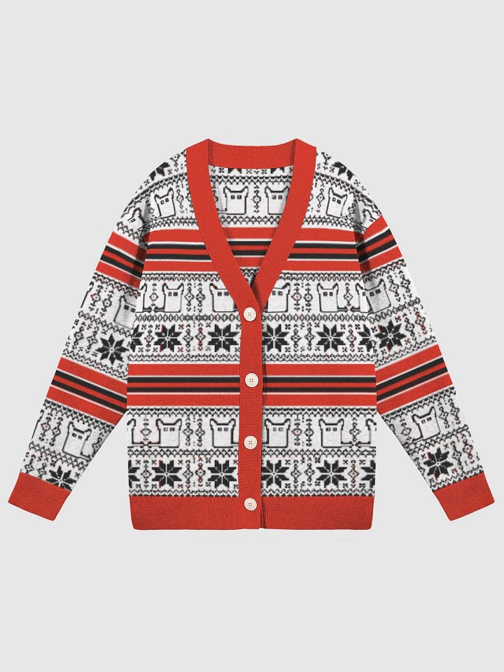 Cultsmas Cardigan - What's B/W/R All Over product image (1)