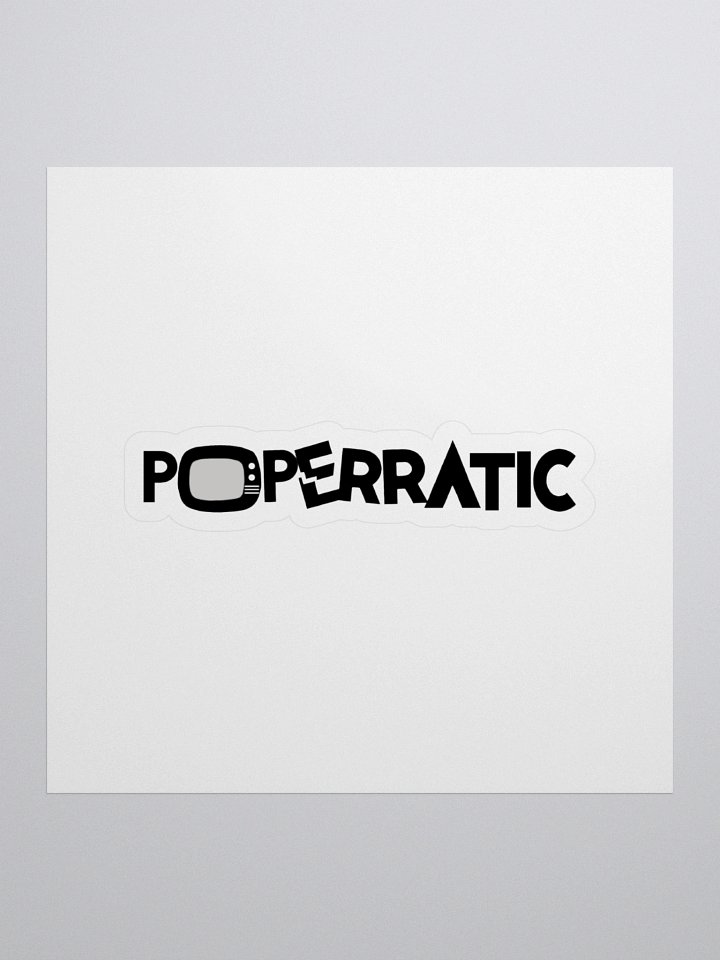 Poperratic Logo Cut Sticker product image (1)