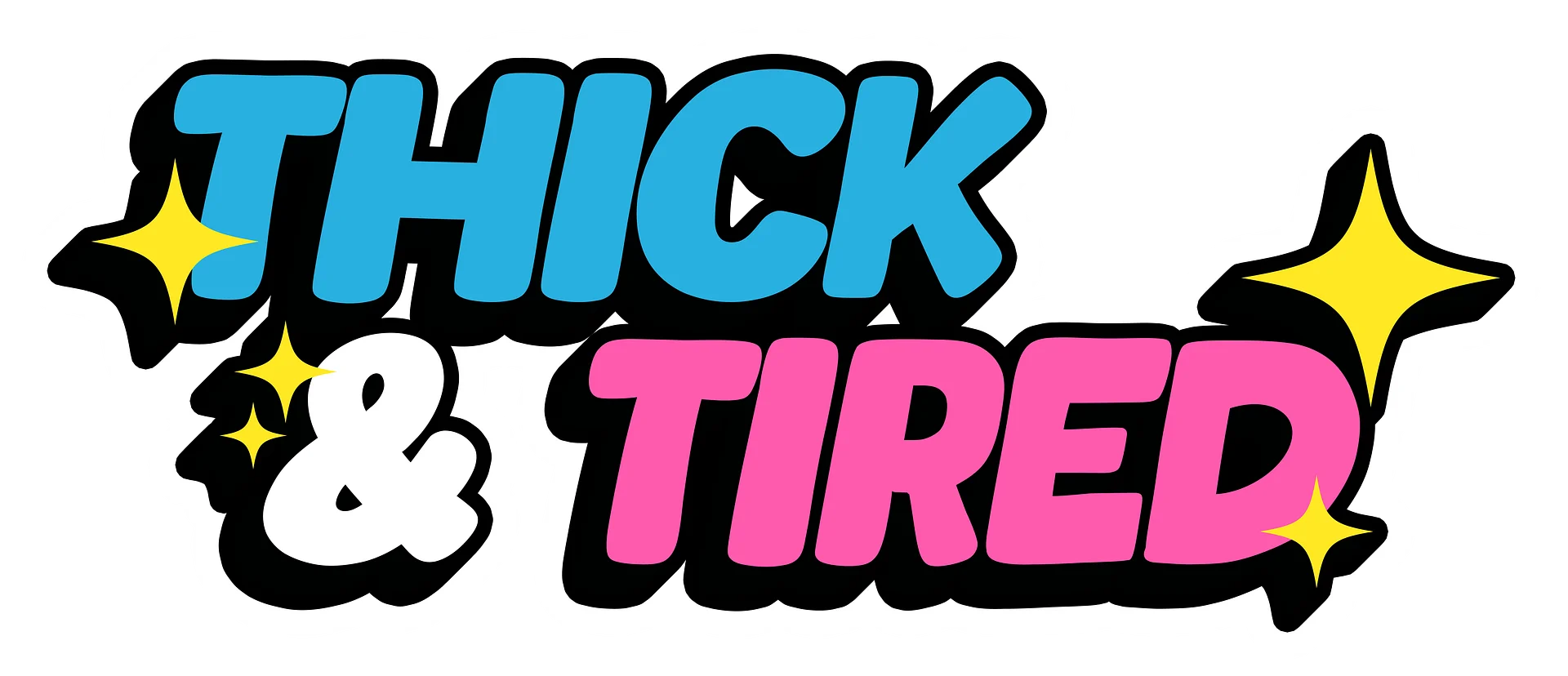 Thick & Tired Sticker product image (1)