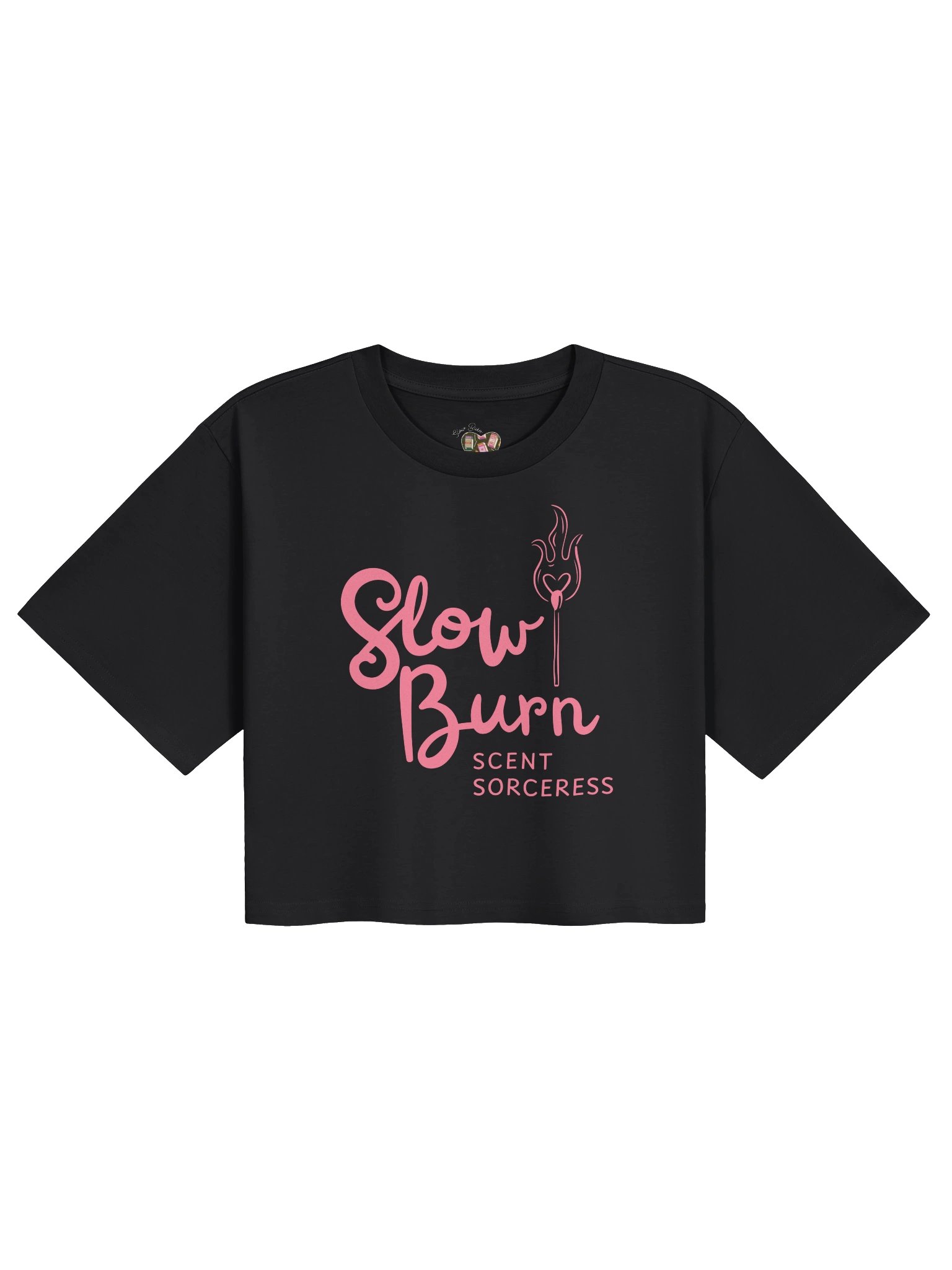 Slow Burn Sorceress | Pink Logo - Relaxed Crop product image (1)