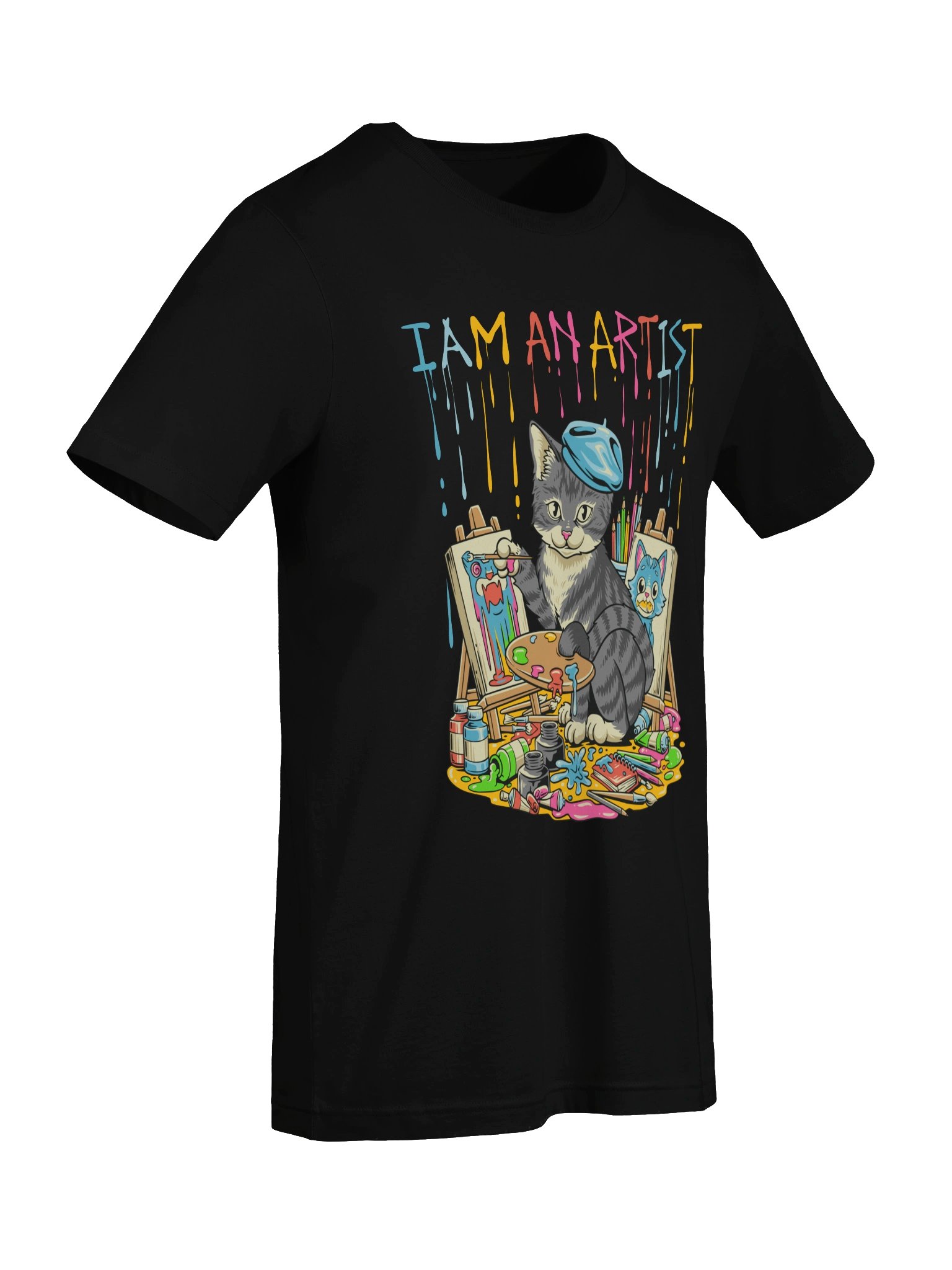 I am an Artist - Painting Cat - T-Shirt product image (7)