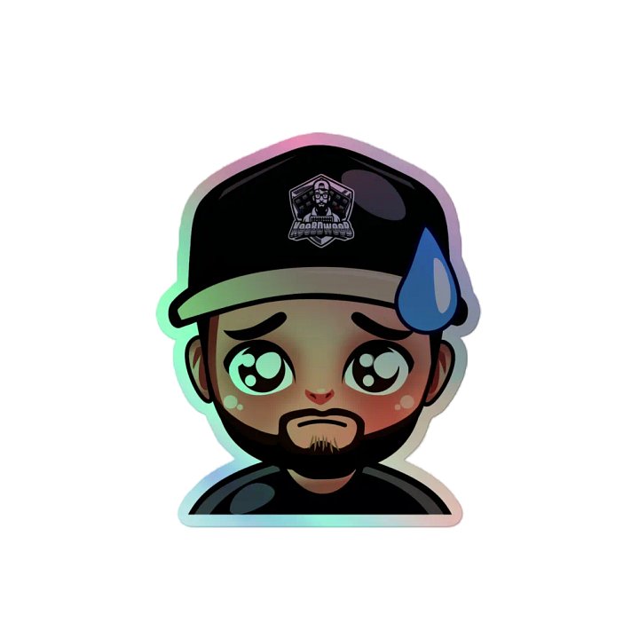 Worried Holographic Sticker Sheet product image (2)