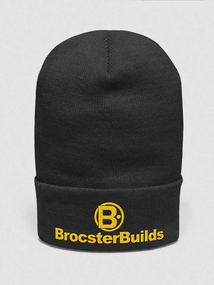 BrocsterBuilds Logo Knit Cuffed Beanie product image (1)