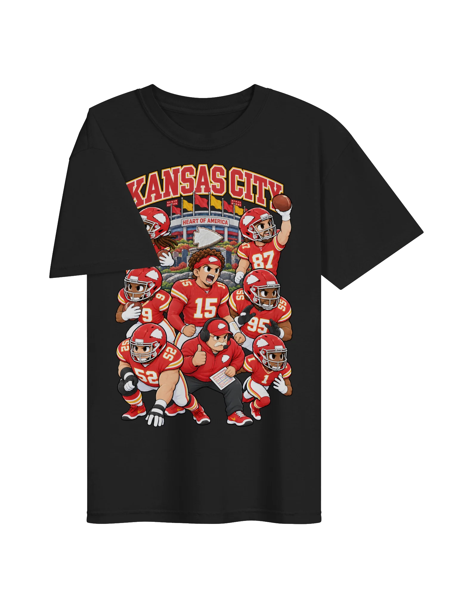Kansas City Football Animated Player T-Shirt product image (3)