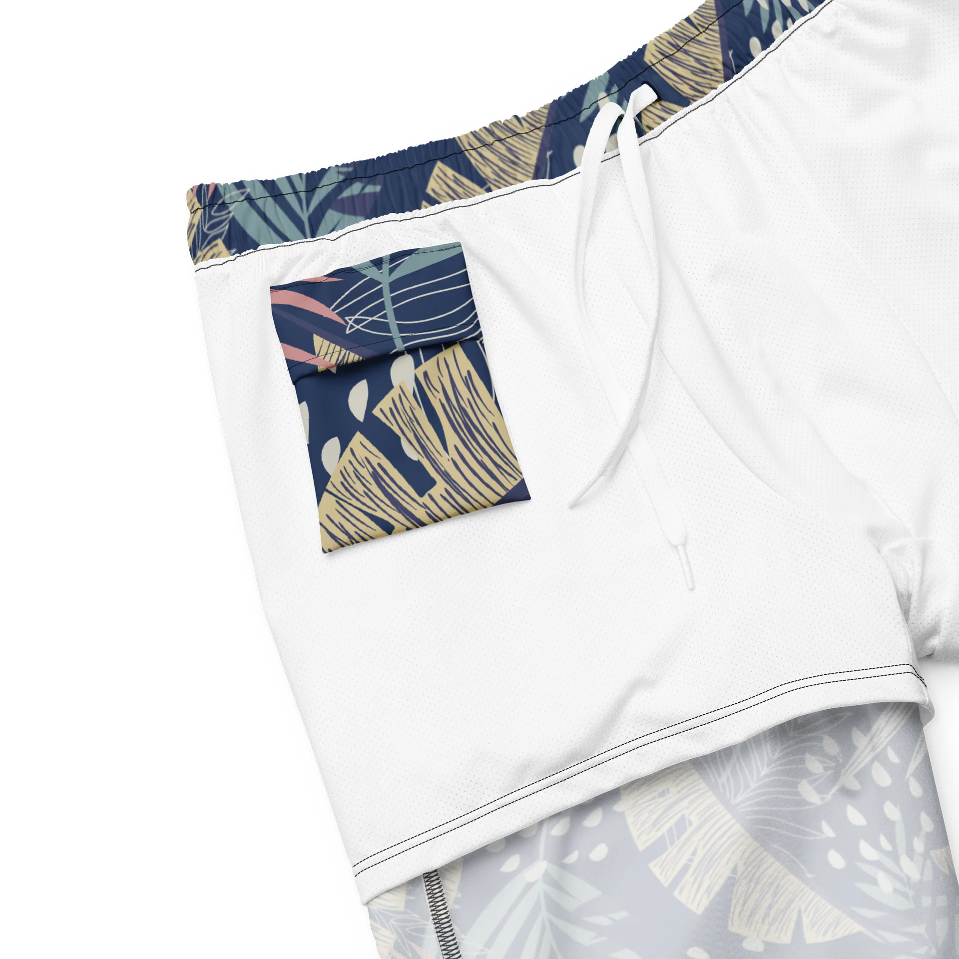 Tropical Leaves Paradise Swim Trunks for Summer Comfort product image (8)