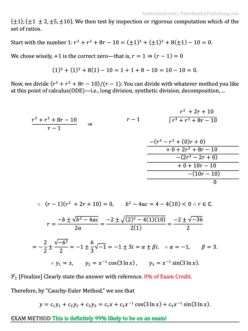 ODE(Ordinary Differential Equations) Volume 10 | [Unedited for Research Team] | The Ultimate Crash Course for PLEM Majors [MEMBERS] product image (4)